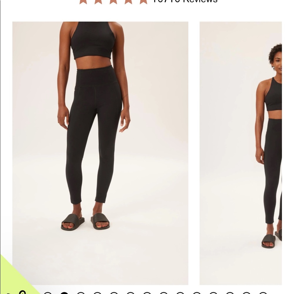 Charcoal gray girlfriend collective compressive high-rise leggings